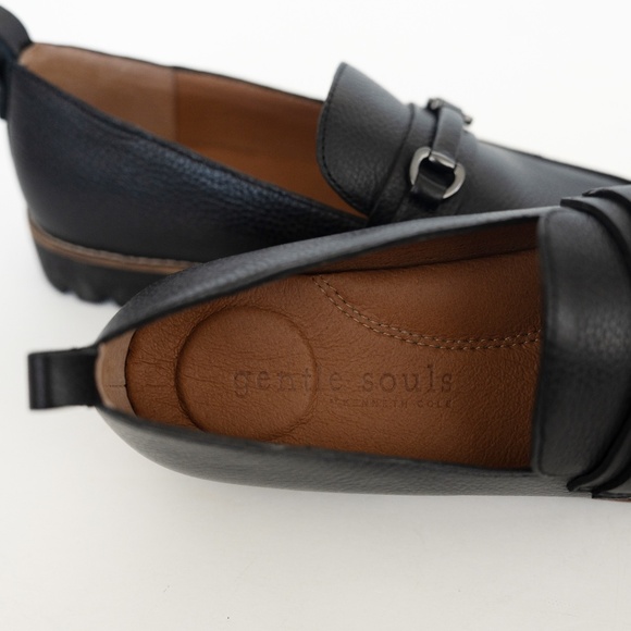 Gentle Souls by Kenneth Cole - Eugene Lug Bit Buckle Loafer Flats - Picture 9 of 11